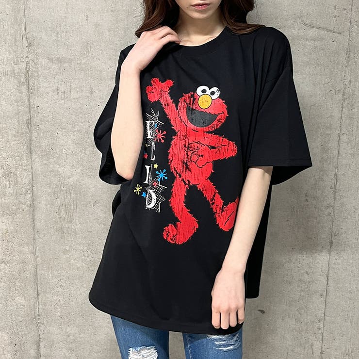 開店祝い セサミストリートオーバーサイズTシャツ[品番：MJNW0003229]｜me トップス