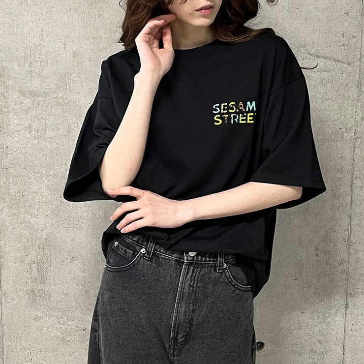 ミー出品　白黒M 首元印刷無し SAINT M×××××× - 【ラスト1点】SM-HR8-0000-036 / LS TEE
