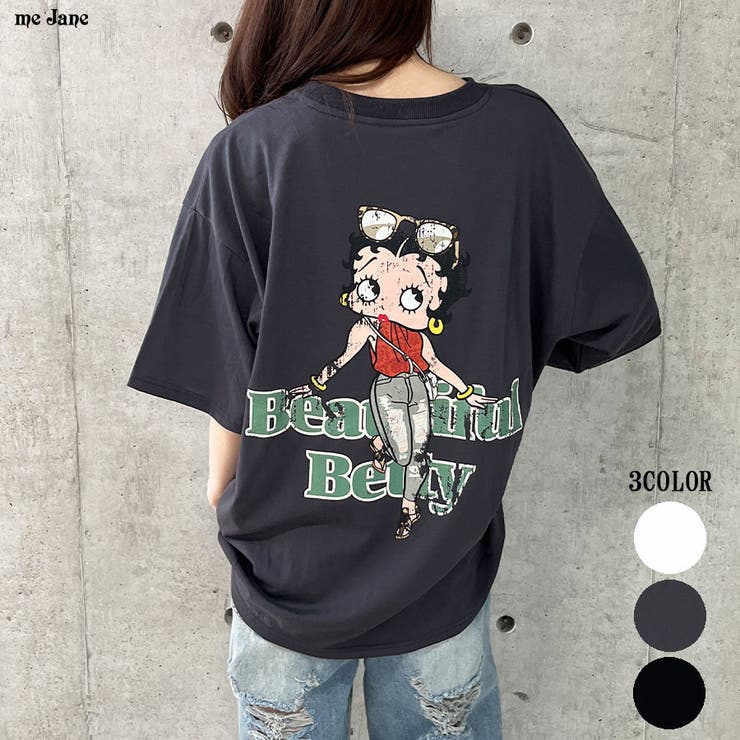 BETTY BOOPバックプリントオーバーサイズTシャツ[品番 BETTY BOOPバックプリントオーバーサイズTシャツ[品番