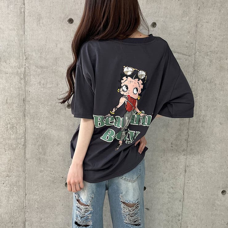 BETTY BOOPバックプリントオーバーサイズTシャツ[品番