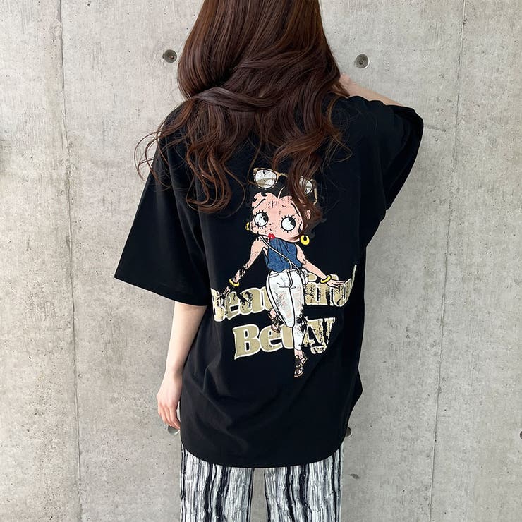 BETTY BOOPバックプリントオーバーサイズTシャツ[品番 BETTY BOOPバックプリントオーバーサイズTシャツ[品番