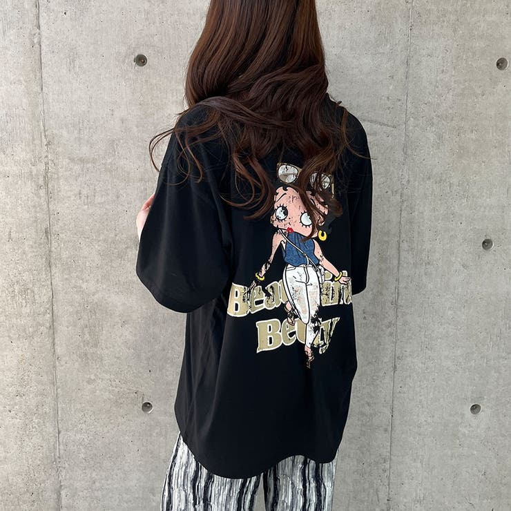 BETTY BOOPバックプリントオーバーサイズTシャツ[品番