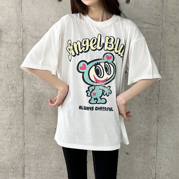 ⭐️ANGEL BLUE⭐️半袖Tシャツ⭐️Mサイズ⭐️美品⭐️ ANGEL BLUE（アパレル） tシャツ 「ANGEL BLUE」別注 エンジェル