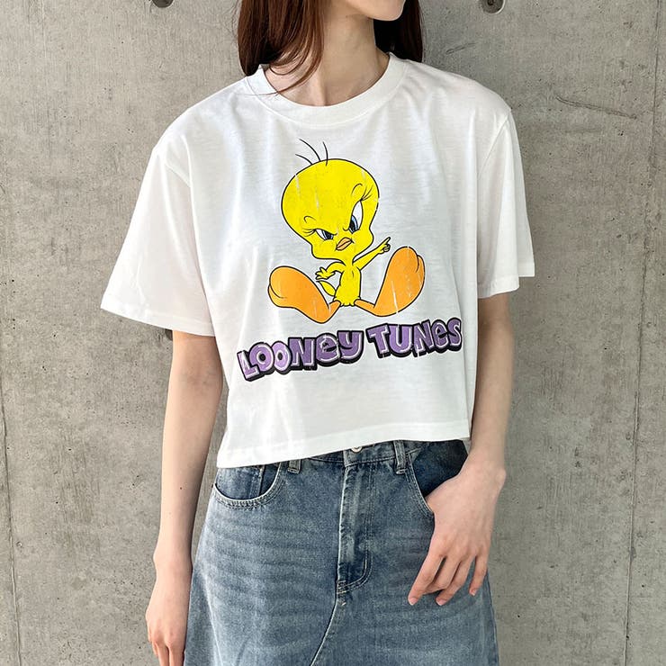 TWEETYショート丈Tシャツ[品番：MJNW0003300]｜me Jane（ミージェーン