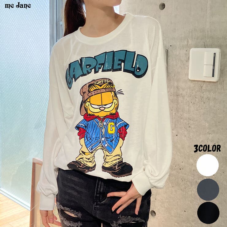 Garfield【ガーフィールド】/ロンT[品番：MJNW0003361]｜me Jane（ミー