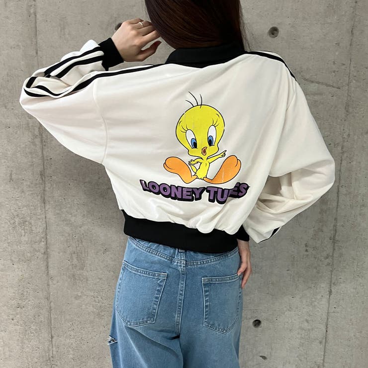 アイボリー | LOONEY TUNE/ショート丈ジャージ | me Jane