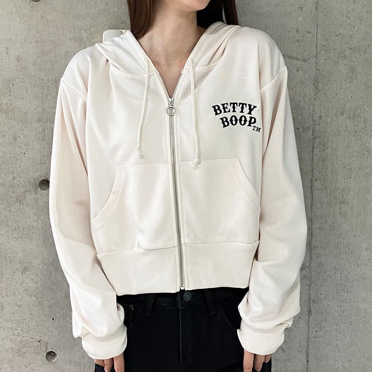 BETTY BOOP/ショート丈ZIPパーカー[品番：MJNW0003366]｜me Jane（ミー