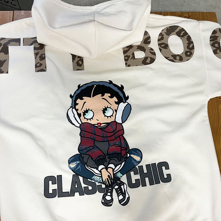 アイボリー | BETTY BOOP/裏起毛プルパーカー | me Jane