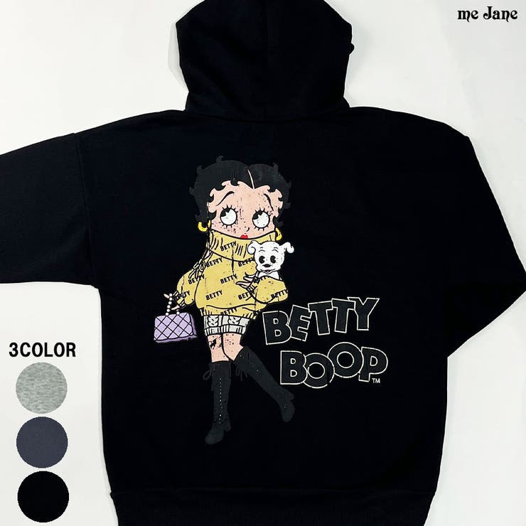 BETTY BOOP/裏起毛バックプリントプルパーカー | me Jane | 詳細画像1