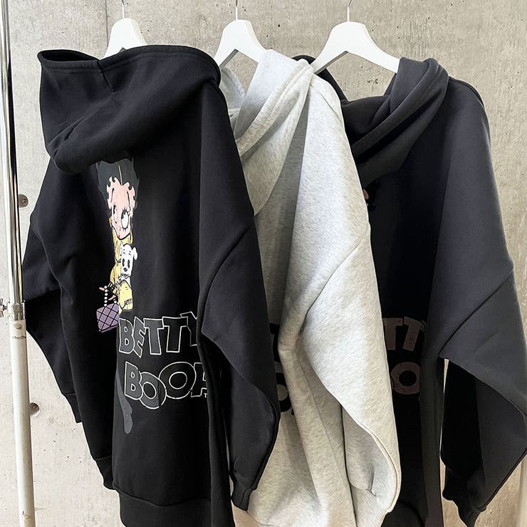 BETTY BOOP/裏起毛バックプリントプルパーカー | me Jane | 詳細画像8