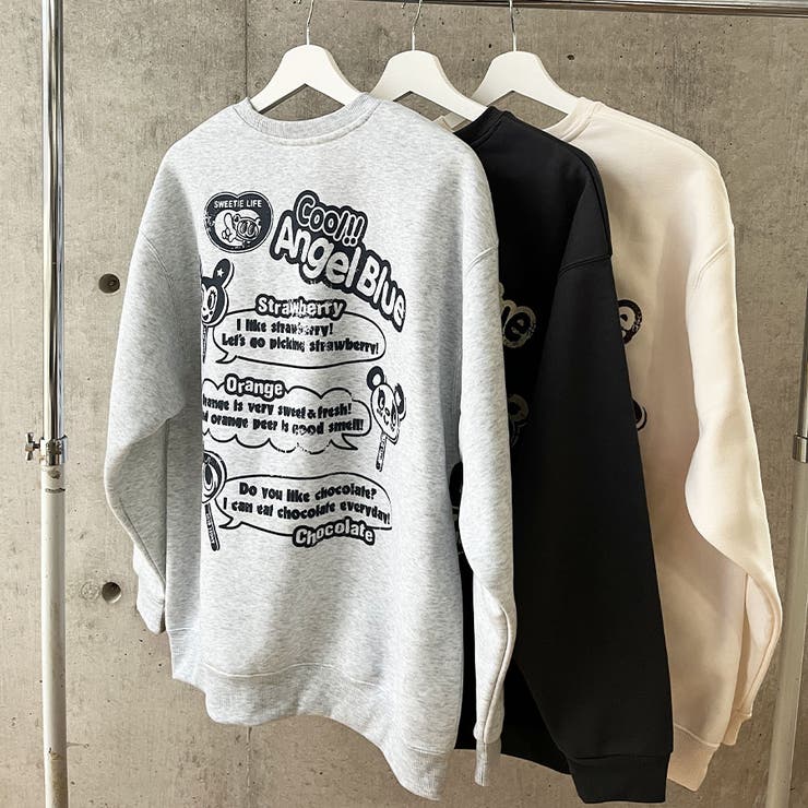 ANGEL BLUE/裏起毛プリントトレーナー | me Jane | 詳細画像11