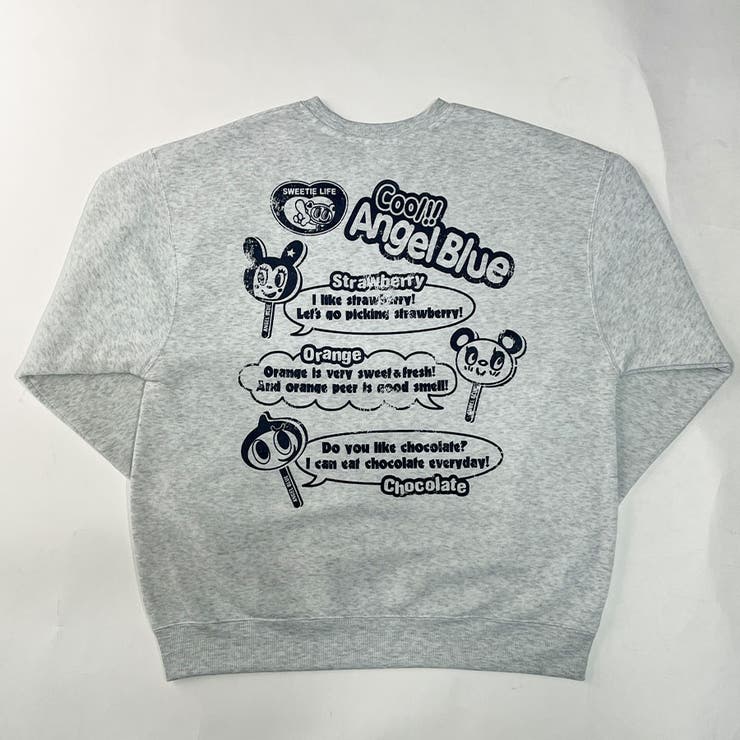 ANGEL BLUE/裏起毛プリントトレーナー | me Jane | 詳細画像3