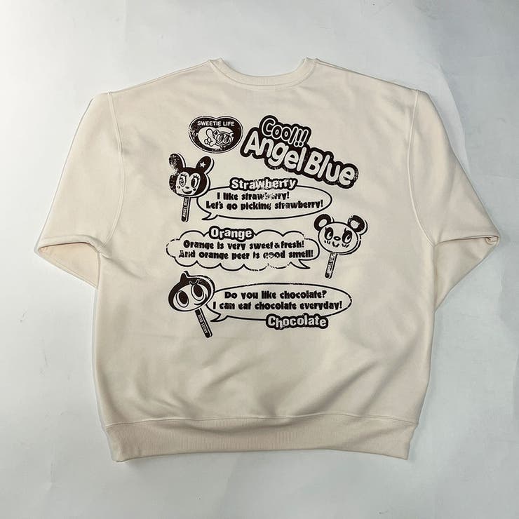 ANGEL BLUE/裏起毛プリントトレーナー | me Jane | 詳細画像5