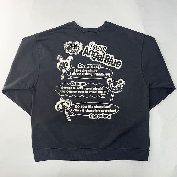 ANGEL BLUE/裏起毛プリントトレーナー | me Jane | 詳細画像7