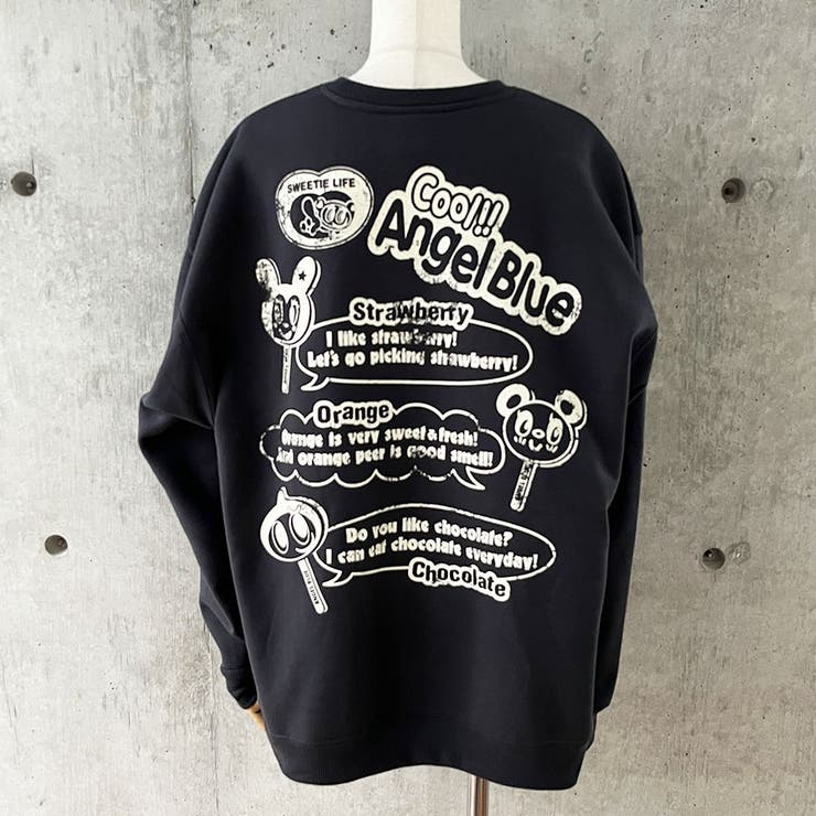 ANGEL BLUE/裏起毛プリントトレーナー | me Jane | 詳細画像9