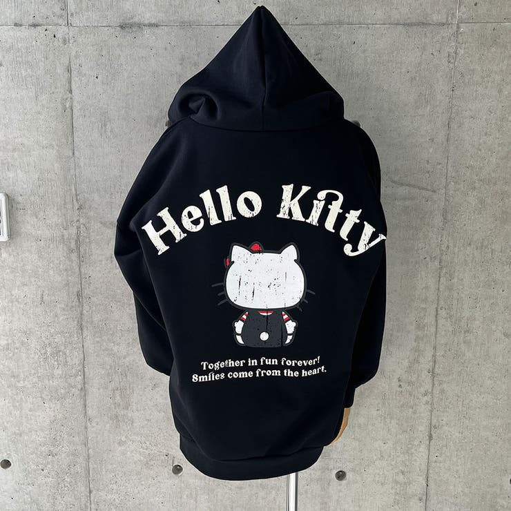 HELLO KITTY/裏起毛バックプリントパーカー[品番：MJNW0003446]｜me