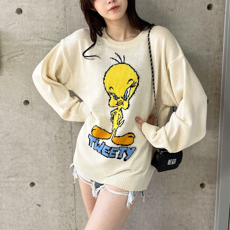 TWEETYニットトップス[品番：MJNW0002904]｜me Jane（ミージェーン
