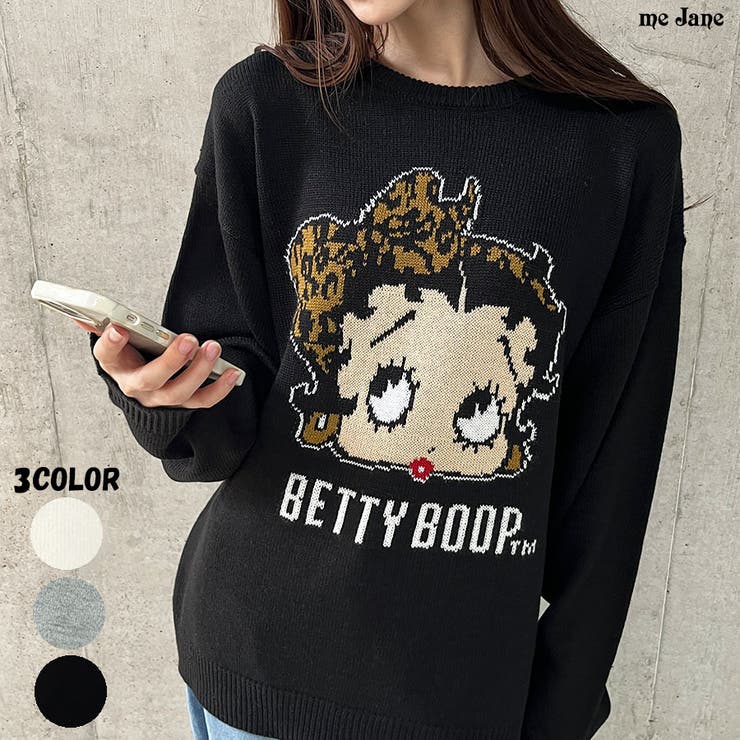 BETTY BOOP/オーバーサイズニットトップス | me Jane | 詳細画像1 