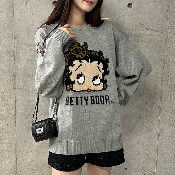BETTY BOOP/オーバーサイズニットトップス | me Jane | 詳細画像13 