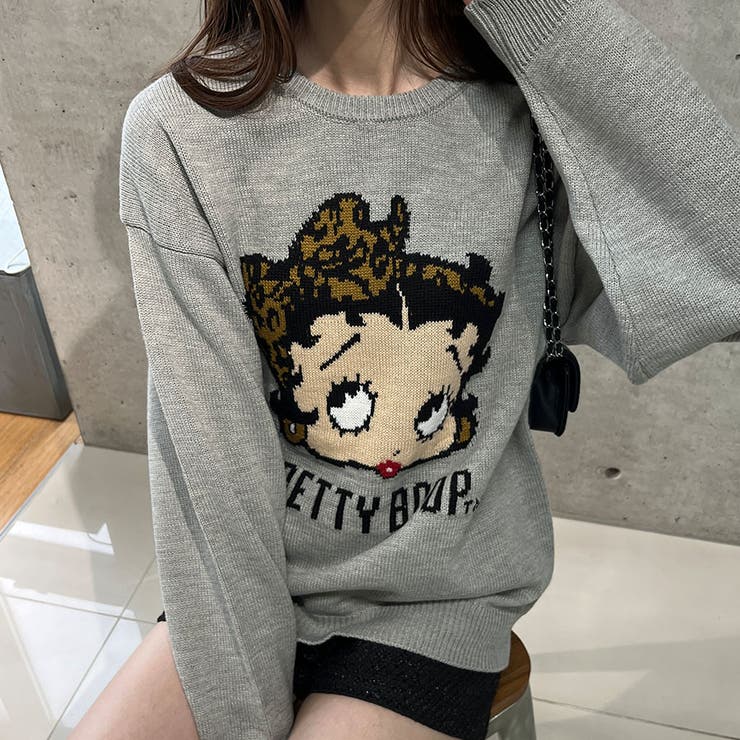 BETTY BOOP/オーバーサイズニットトップス | me Jane | 詳細画像14 