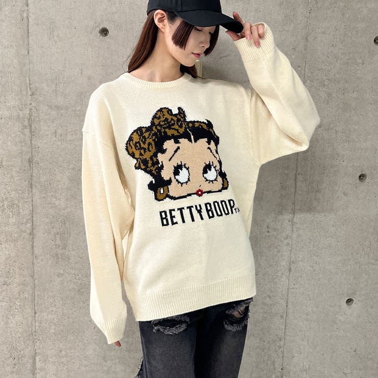 BETTY BOOP/オーバーサイズニットトップス | me Jane | 詳細画像19 