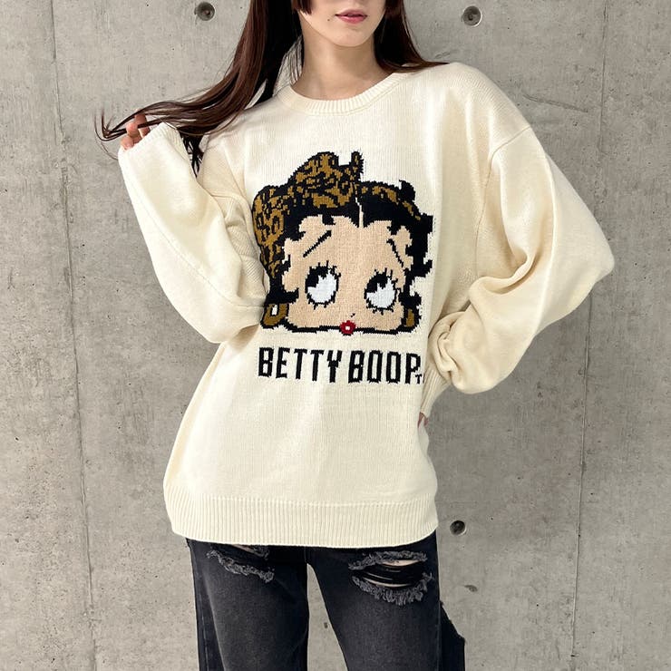 BETTY BOOP/オーバーサイズニットトップス | me Jane | 詳細画像20 