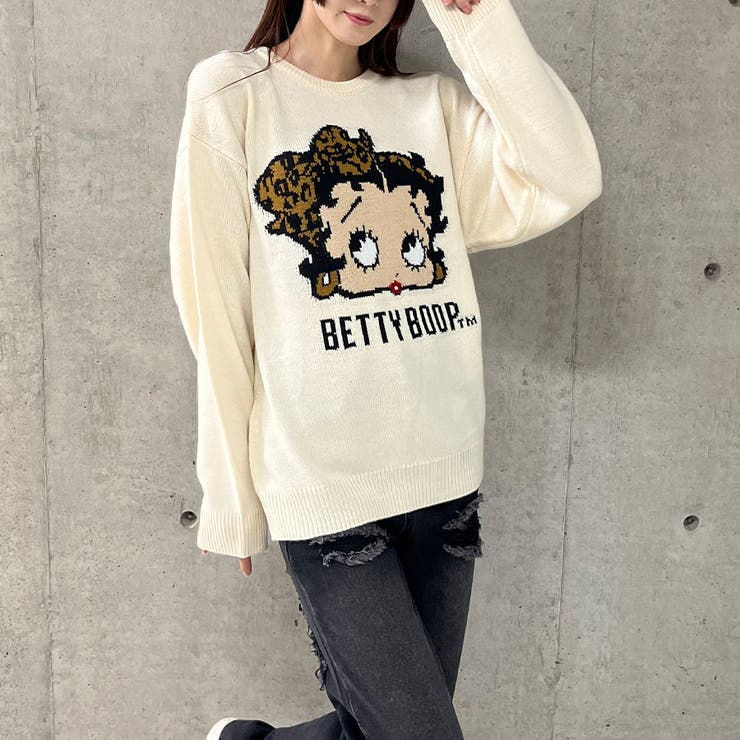 BETTY BOOP/オーバーサイズニットトップス | me Jane | 詳細画像21 