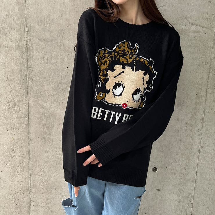 BETTY BOOP/オーバーサイズニットトップス | me Jane | 詳細画像4 