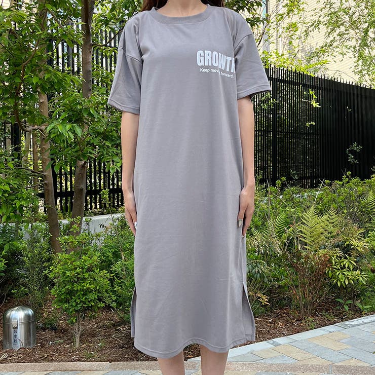 バックプリントTシャツワンピース[品番：MJNW0001347]｜me Jane（ミー