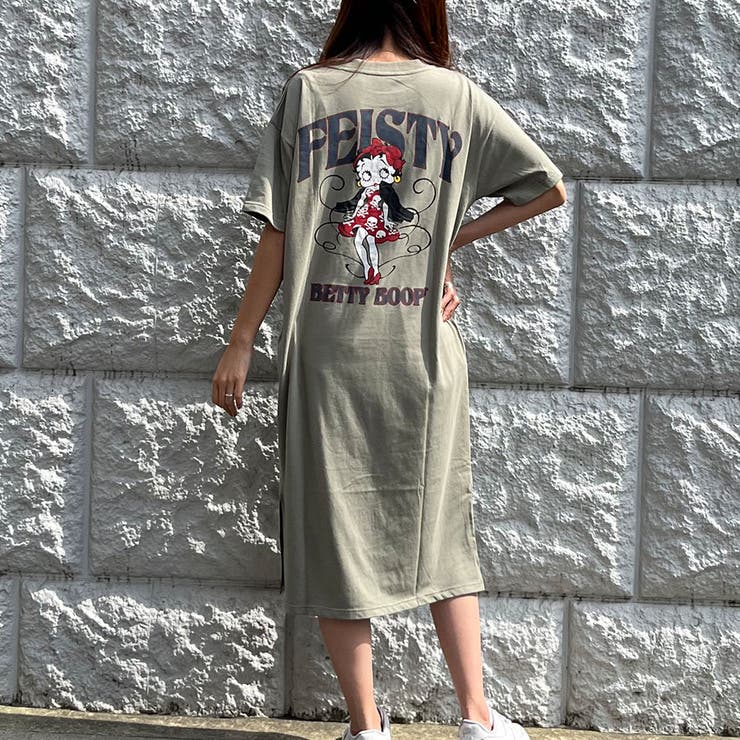 BETTY BOOPバックプリントTシャツワンピース[品番：MJNW0002115]｜me  Jane（ミージェーン）のレディースファッション通販｜SHOPLIST（ショップリスト）