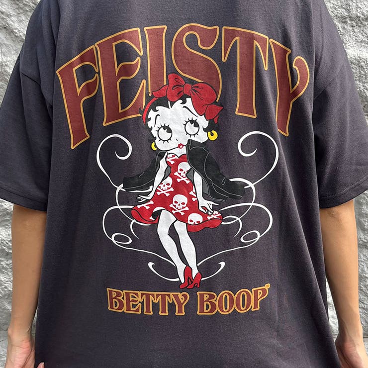 BETTY BOOPバックプリントTシャツワンピース[品番：MJNW0002115]｜me