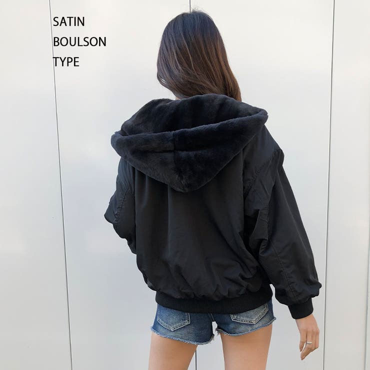 ケイトスペード　リバーシブル　ファー　ジャケット　ブルゾン ツートンファーブルゾン（男女兼用） - 【公式】backside of
