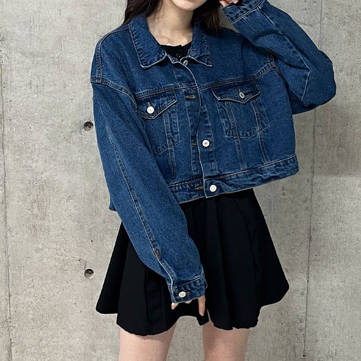 ショート丈デニムジャケット[品番：MJNW0003005]｜me Jane（ミー