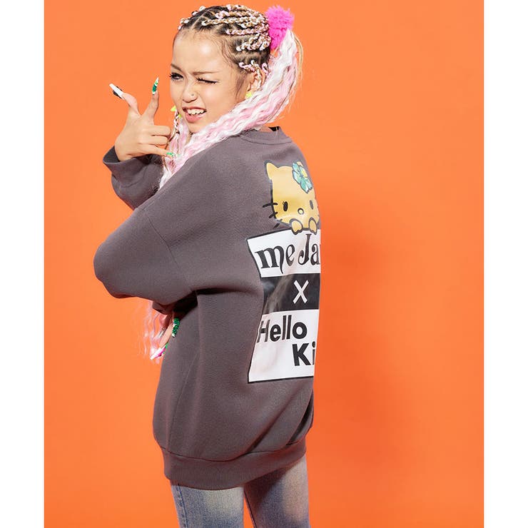 【HELLO KITTY×meJane】裏起毛バックプリントBIGトレーナー | me Jane | 詳細画像14 