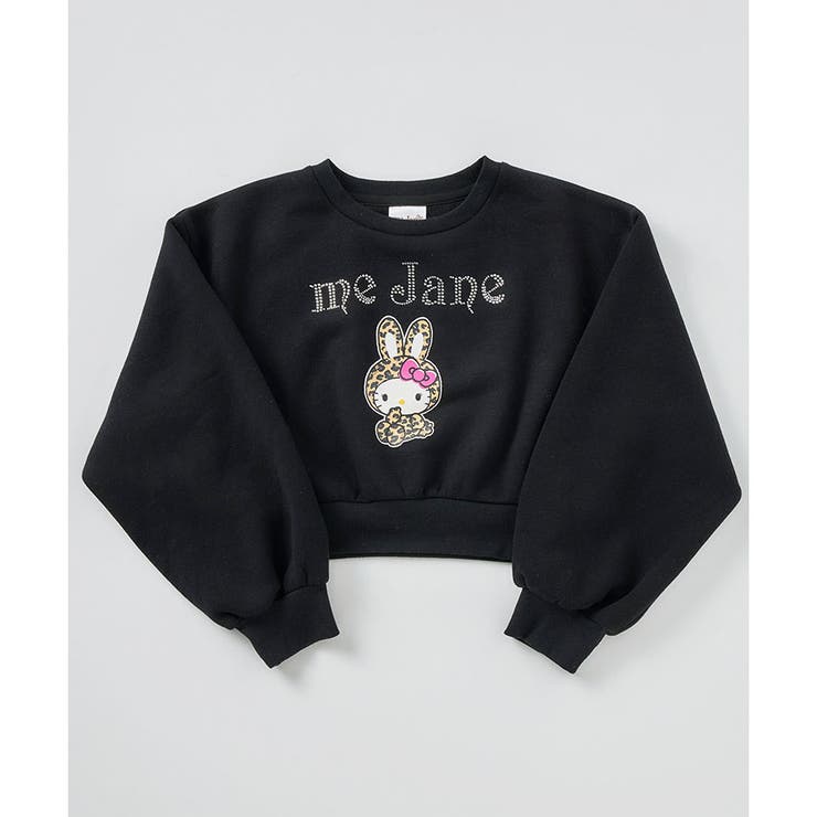 裏起毛フロントプリントショート丈トレーナー | me Jane | 詳細画像18 