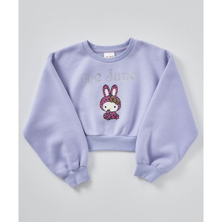 裏起毛フロントプリントショート丈トレーナー | me Jane | 詳細画像19 