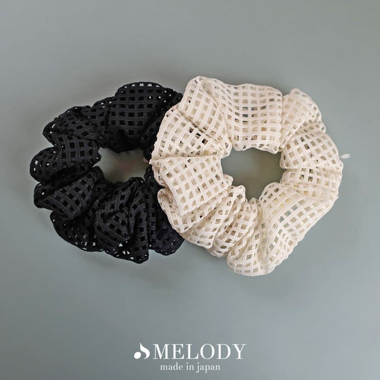 特価品セ シュシュ 日本製 チェック[品番：MLOA0003098]｜Melody ネイルチップ・付け爪