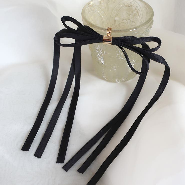 リボン ポニーフック フック ピン カフ ヘアアクセサリー おしゃれ 春 | Melody　Accessory | 詳細画像6 