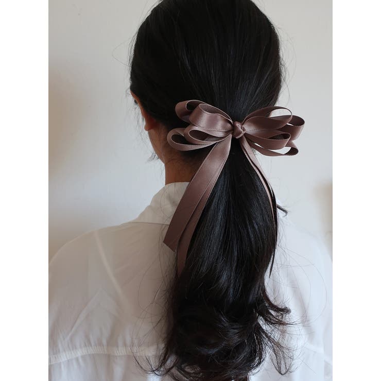 リボン 黒 ヘアゴム[品番：MLOA0002871]｜Melody Accessory（メロディーアクセサリー ）のレディースファッション通販｜SHOPLIST（ショップリスト）