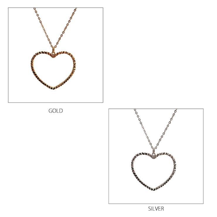 グラスホルダー ハートネックレス メガネチェーン[品番：MLOA0003119