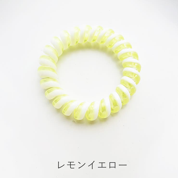 レモンイエロー | クリア スプリング ゴム | Melody　Accessory
