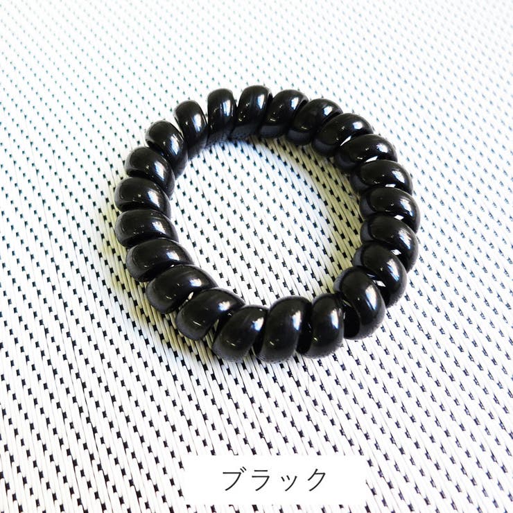 ブラック | クリア スプリング ゴム | Melody　Accessory