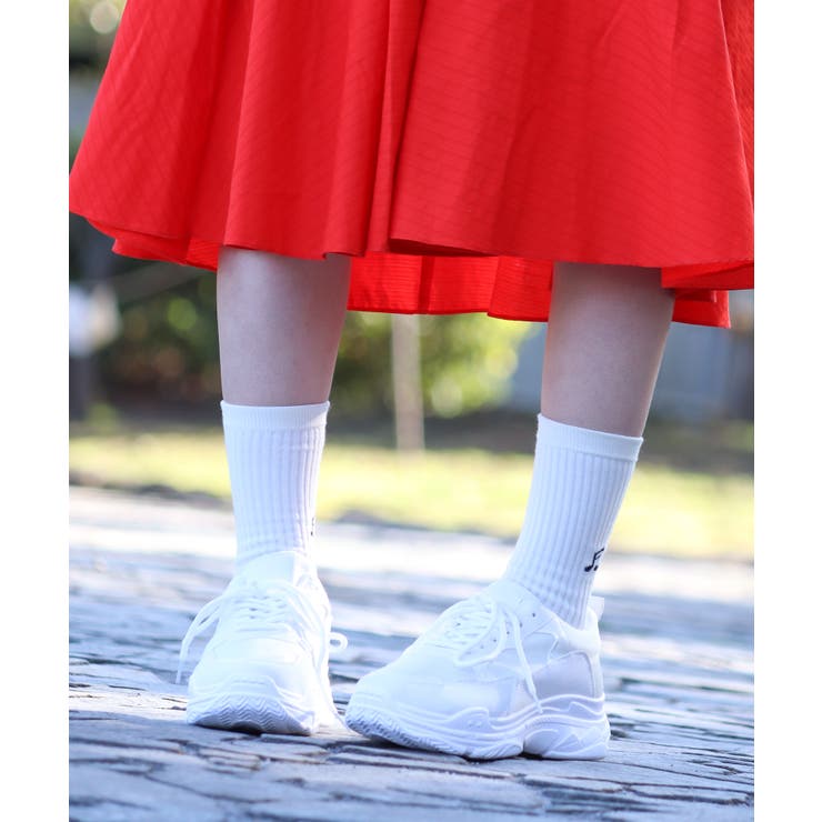 ホワイト | 5cmソールメンズ厚底ダットスニーカー☆2387 | LibertyDoll