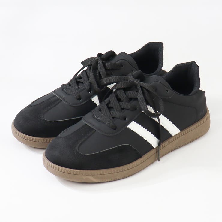 ブラック | ストリート オフィス セットアップ ラインスニーカー ☆3717 | LibertyDoll