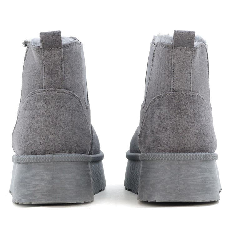 4cmソール ボア 裏起毛 厚底サイドゴアファーブーツ ☆6364 | LibertyDoll | 詳細画像14 