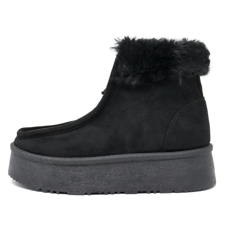 4.5cmヒール 裏起毛 ボア 厚底ファーブーツ ☆6368 | LibertyDoll | 詳細画像9 