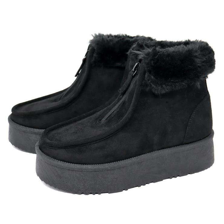 4.5cmヒール 裏起毛 ボア 厚底ファーブーツ ☆6368 | LibertyDoll | 詳細画像13 