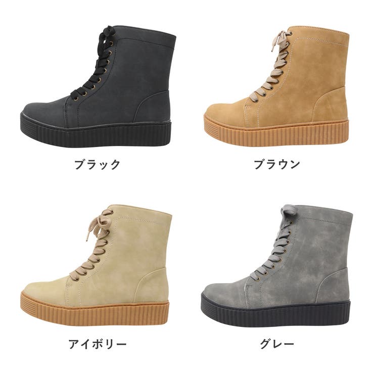 オフィス カジュアル レースアップブーツ ☆6400 | LibertyDoll | 詳細画像12 