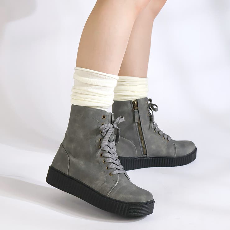 オフィス カジュアル レースアップブーツ ☆6400 | LibertyDoll | 詳細画像7 