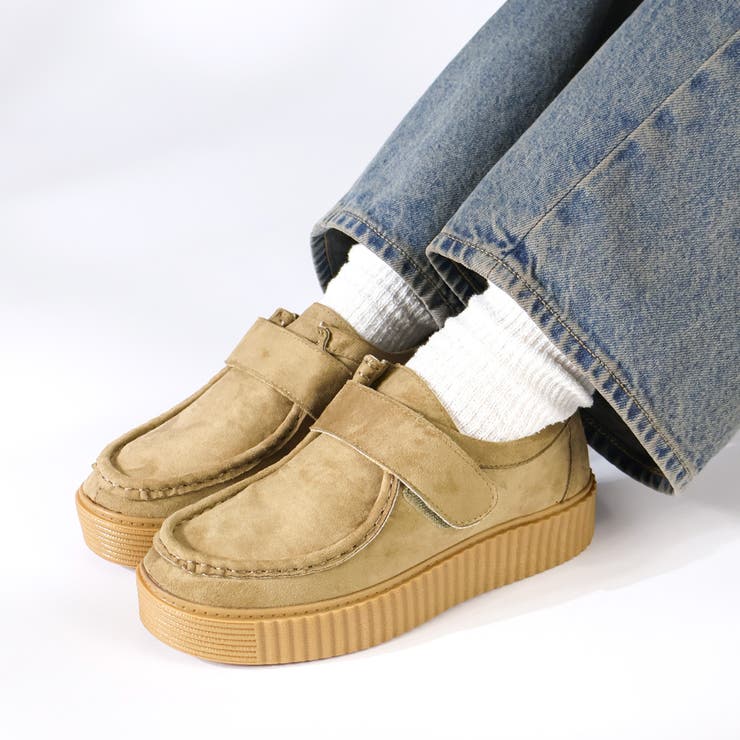 オフィス カジュアル セットアップ 厚底ベルクロモカシン ☆6404 | LibertyDoll | 詳細画像6 